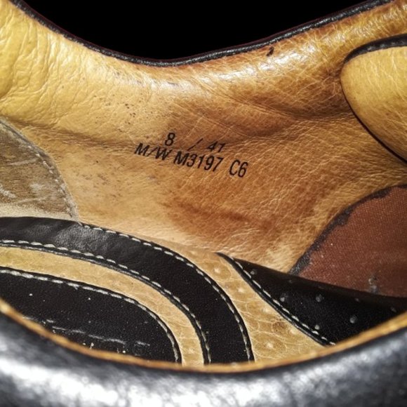 Born Men's Black Lace up Shoes Size 8 - Picture 4 of 12